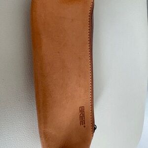 Bree Tan Leather pen case